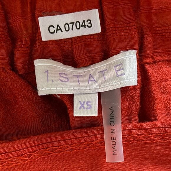 1. State Revolve Womens Red Off The Shoulder Bell Sleeve Blouse Size XS - Picture 9 of 9